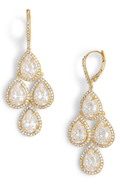 gold chandelier earrings nordstrom.